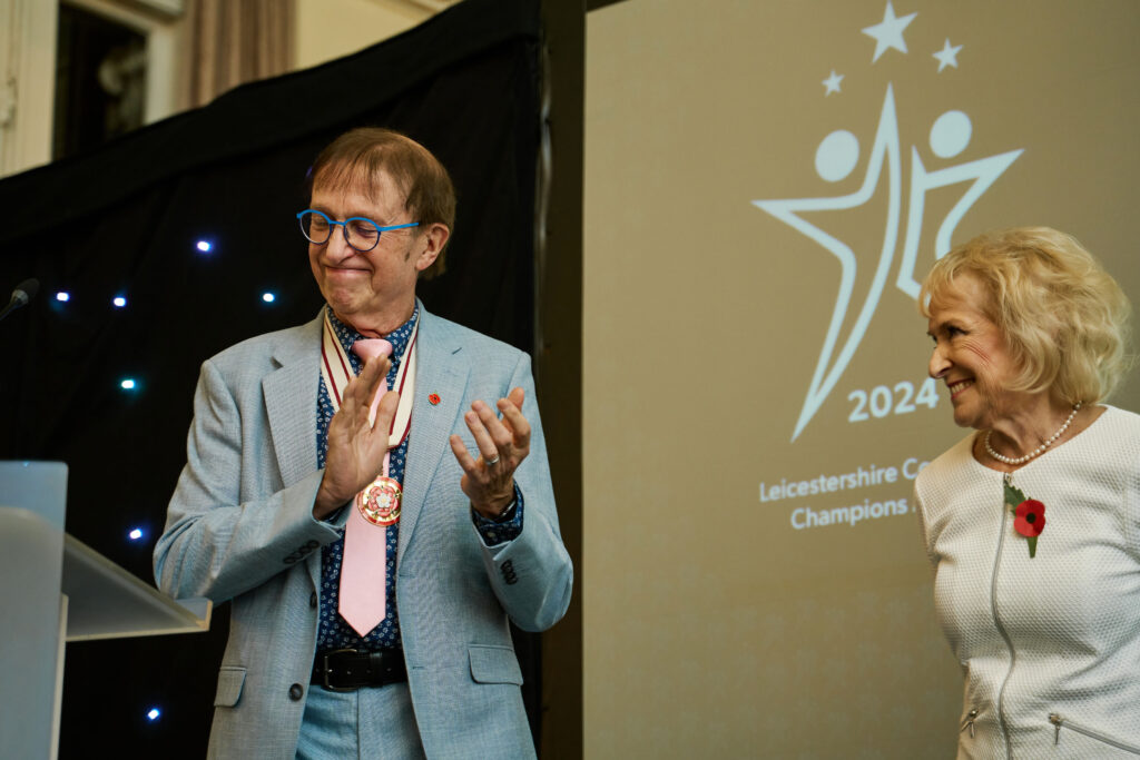 Dave Andrews and Rosemary Conley Leicestershire Community Champion Awards 